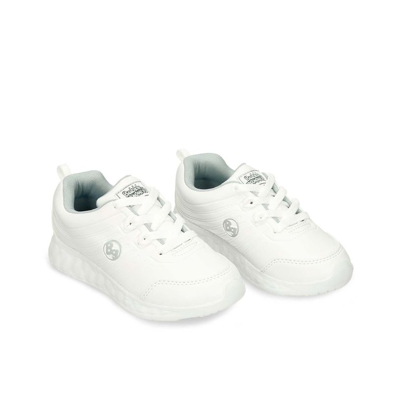 Tenis Escolares Blanco Bubblegummers Jalape o Escolar BATA