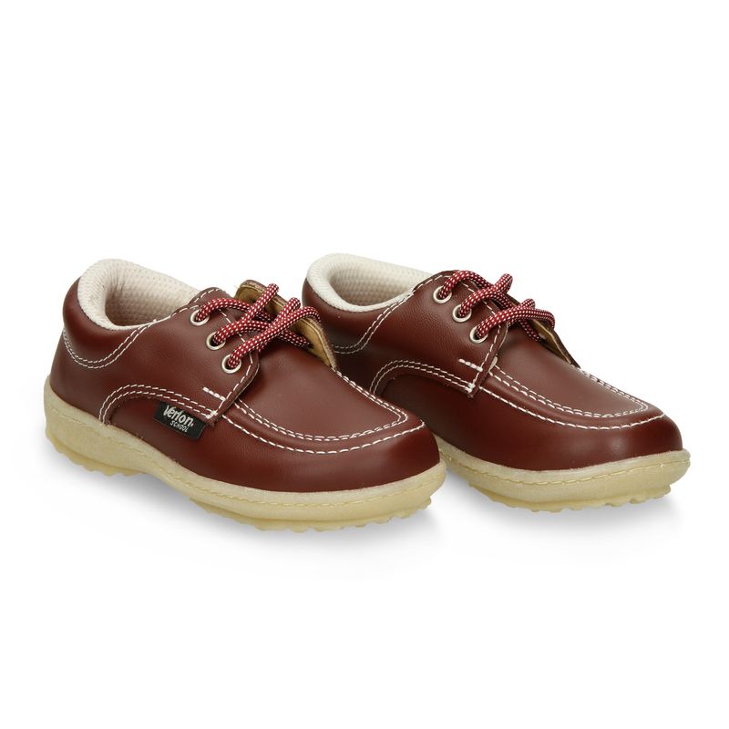 Zapatillas-Escolares-Rojo-Oscuro-Verlon-Diana-Gold-Escolar