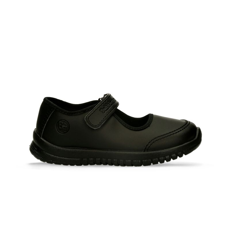 Zapatillas Negro Bubblegummers Katy Escolar BATA