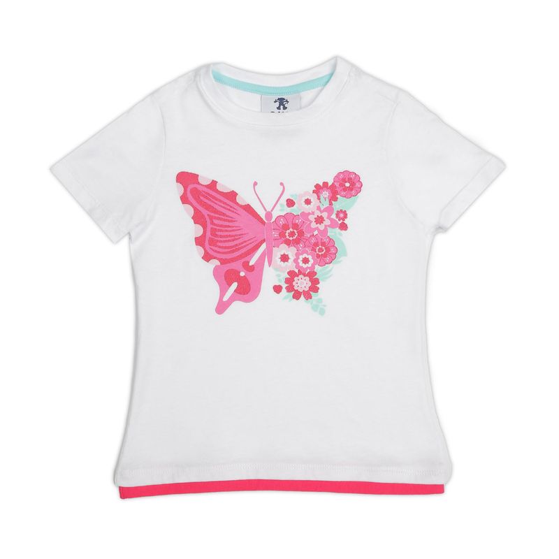 Camiseta-Blanco-Fucsia-Bubblegummers-Flora-Niña
