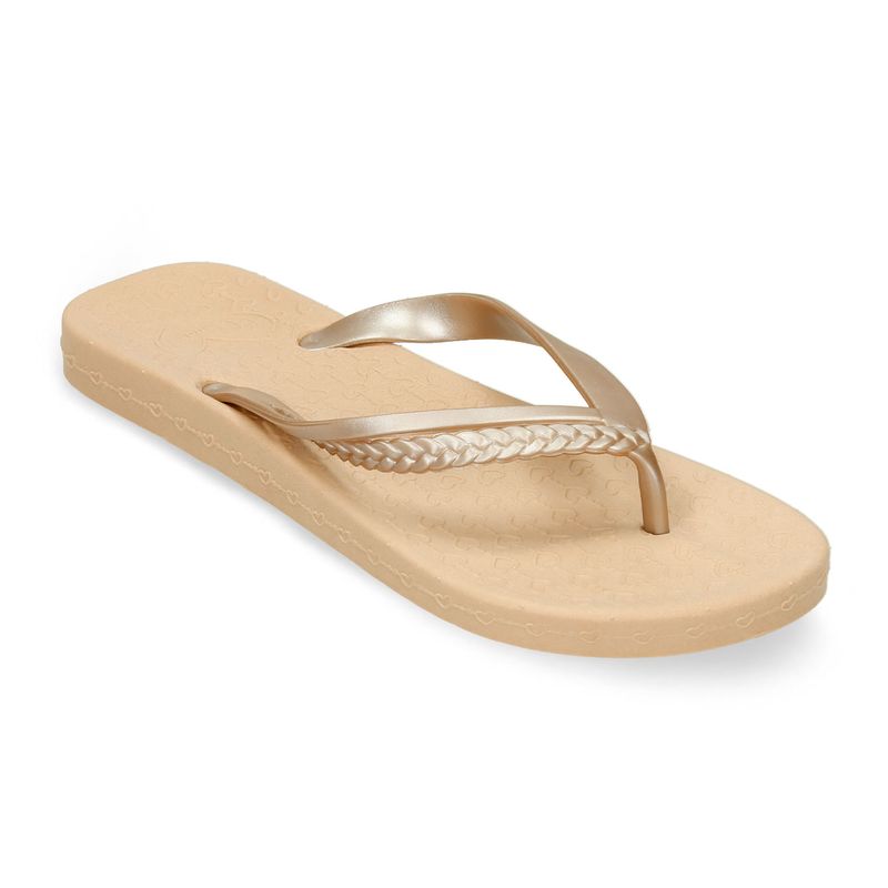 sandalias Vainilla Bronce Sandak Campanita S Mujer