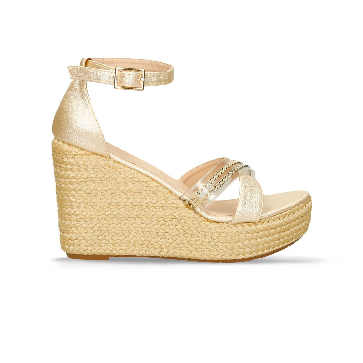 Sandalias Champaña Bata Emily Mujer