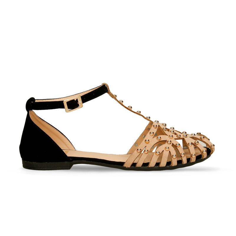 Baletas-Negro-Beige-Bata-Fiona-Mujer