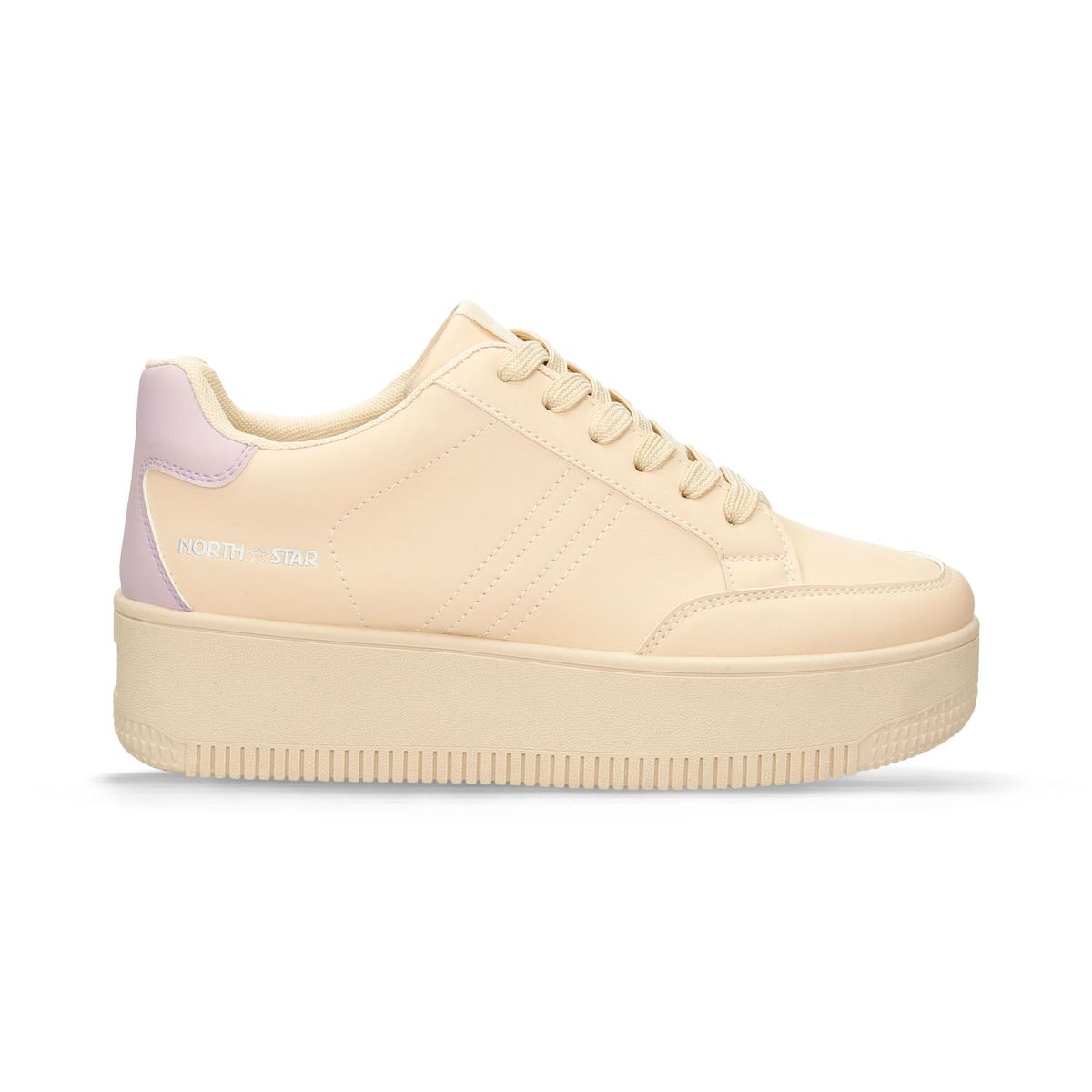 Tenis Casuales Beige North Star Fresca Mayo Mujer