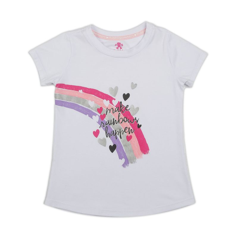 Camiseta-Blanco-Fucsia-Bubblegummers-Fama-Niña
