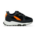 Tenis-Deportivos-Azul-Oscuro-Naranja-Bubblegummers-Narciso-Niño