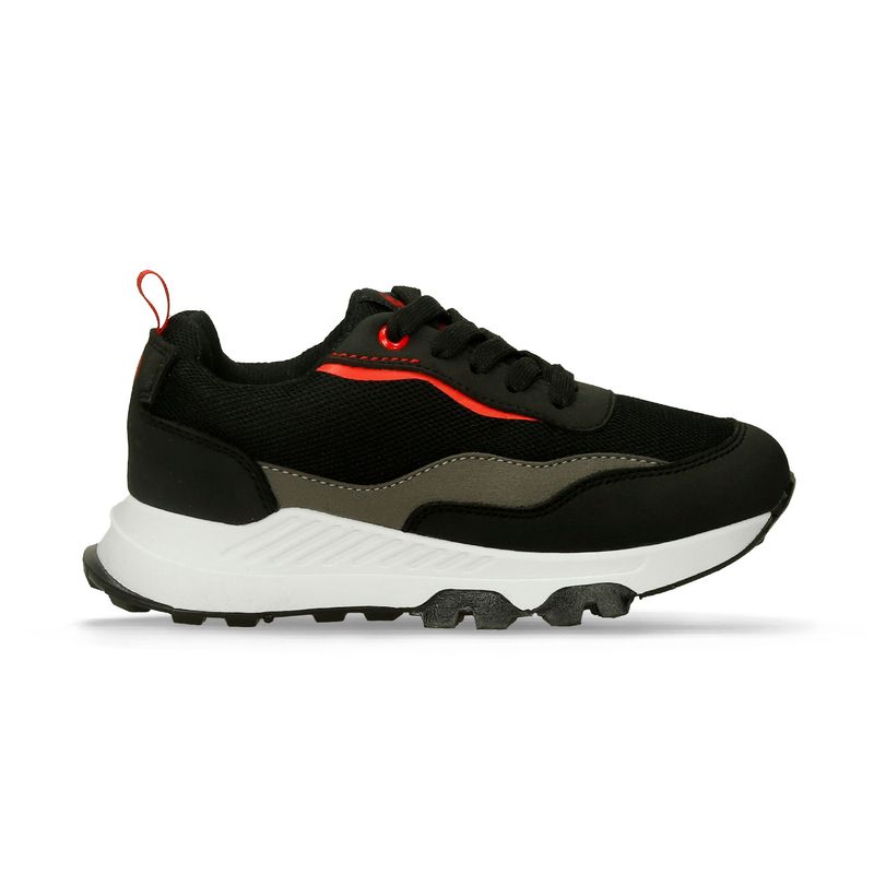 Tenis-Deportivos-Negro-Rojo-Bubblegummers-Nucito-Niño