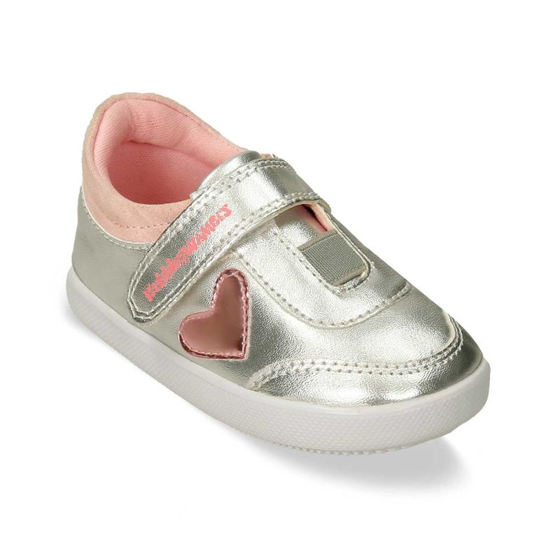 Tenis-Casuales-Plateado-Rosado-Bubblegummers-Noza-Niña