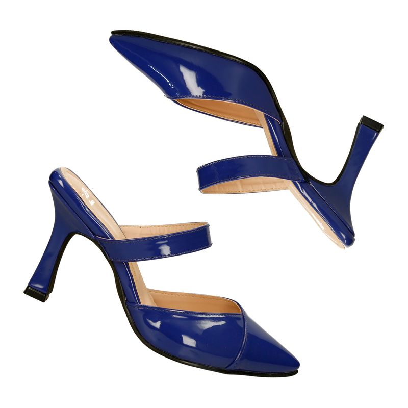 Tacones azules mujer hot sale