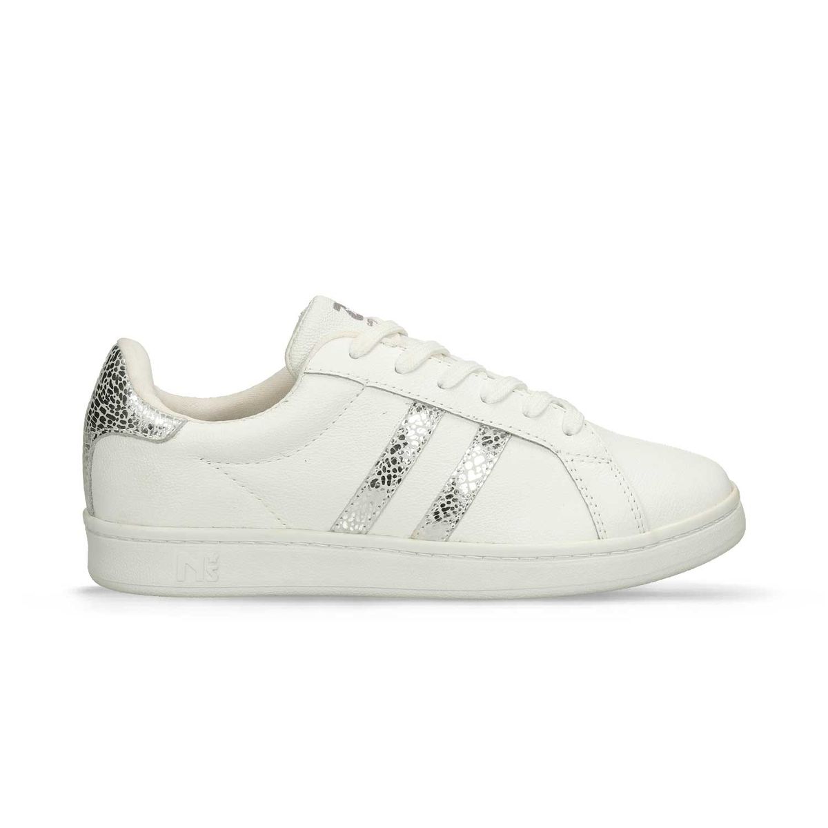 Tenis Casuales Blanco-Plata North Star Emma Retrostar Mujer