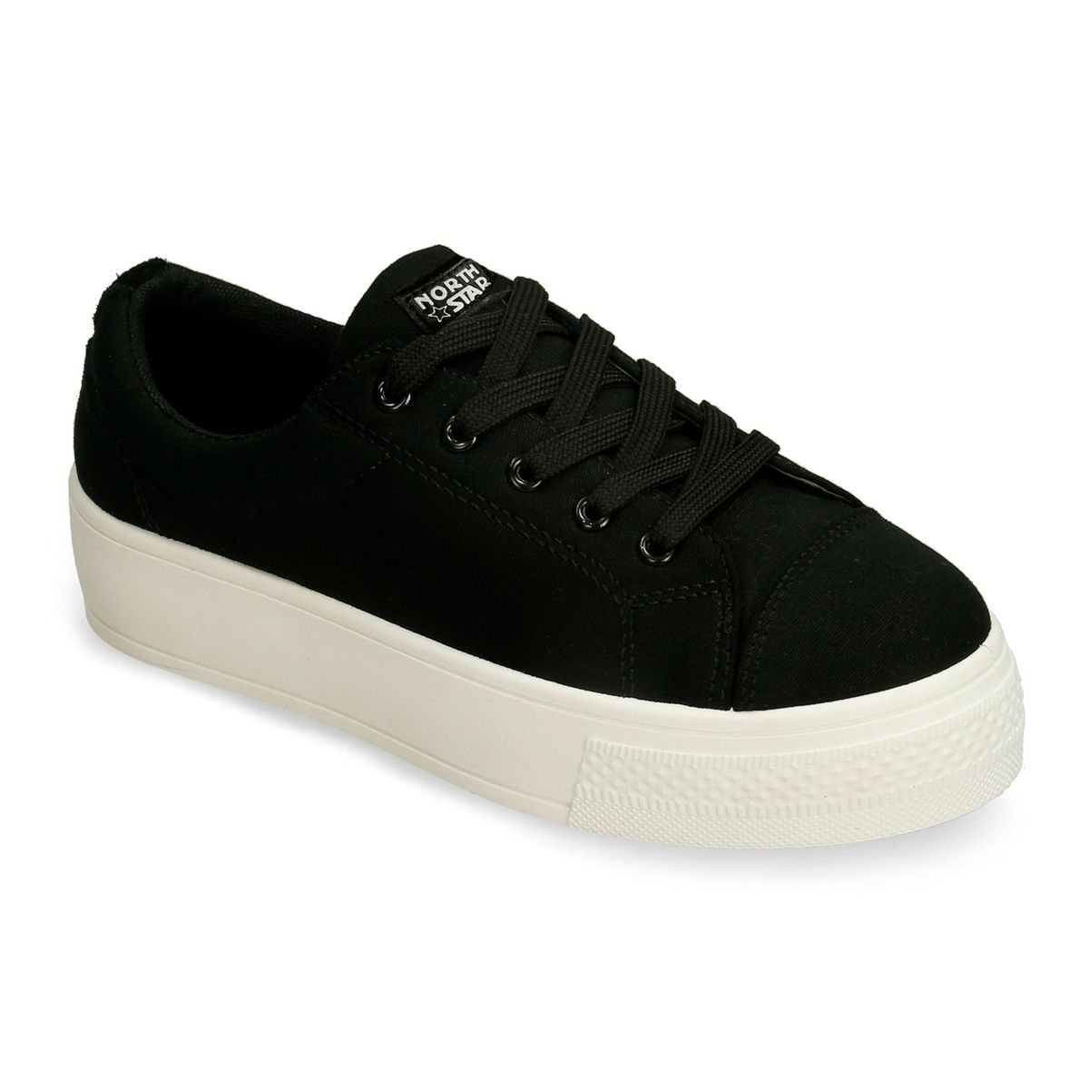 Tenis Casuales Negro North Star Finch Chloe Mujer