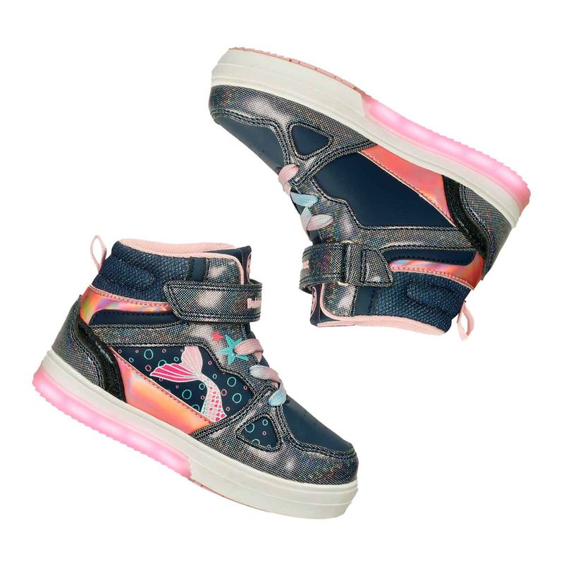 Botas-Azul-Rosado-Bubblegummers-Olivia-Niña