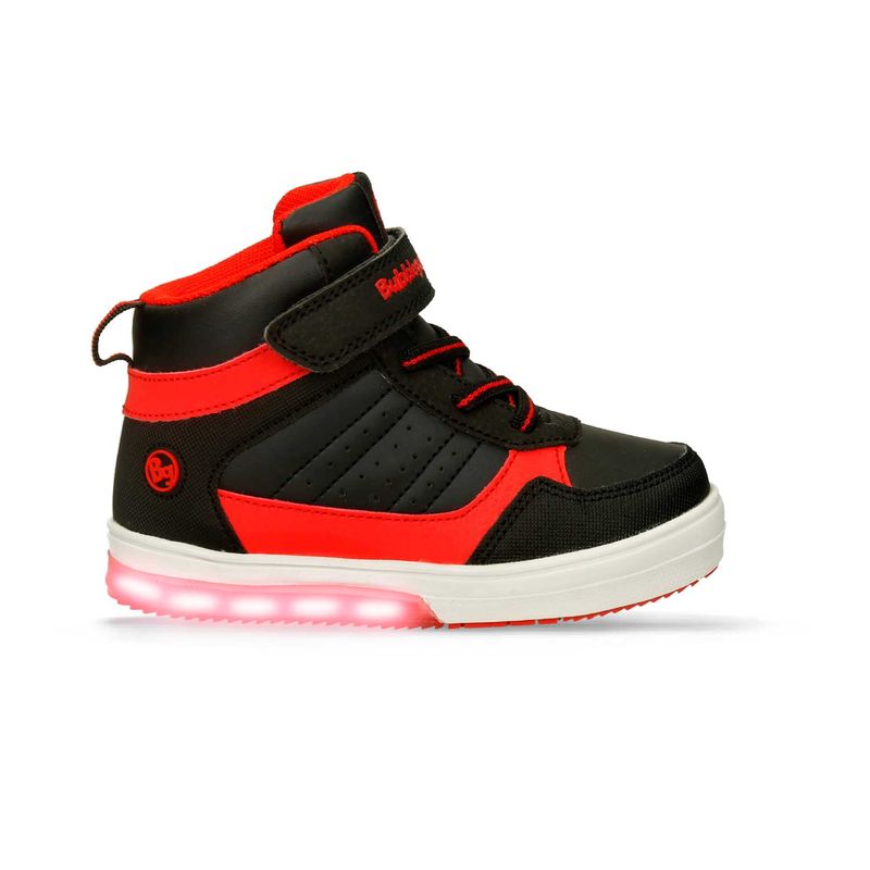 Botas-Negro-Rojo-Bubblegummers-Orlando-Niño