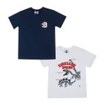 Pack-X-2-Camisetas-Blanco-Azul-Bubblegummers-Henri-X2-Niño