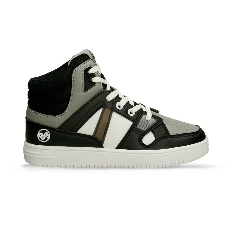 Tenis-Casuales-Negro-Gris-Bubblegummers-Pedro-Niño