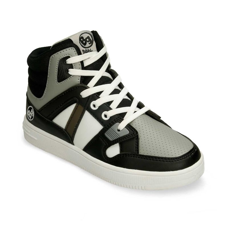 Tenis-Casuales-Negro-Gris-Bubblegummers-Pedro-Niño
