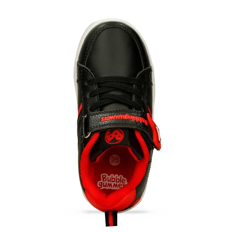 Tenis-Casuales-Negro-Rojo-Bubblegummers-Pean-Niño-