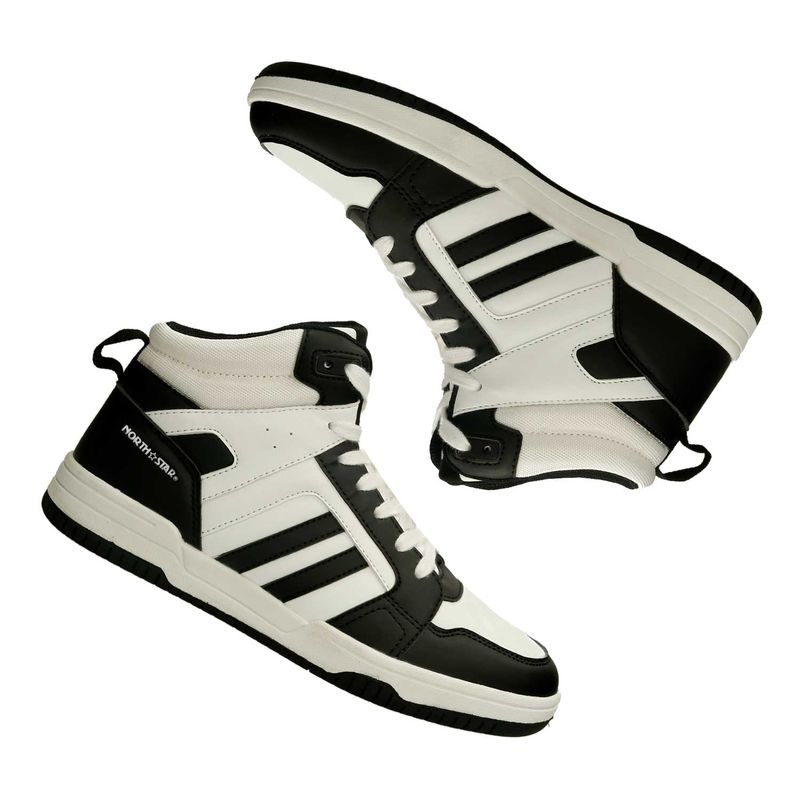Tenis-Casuales-Blanco-Negro-North-Star-Gales-Hem-Mujer