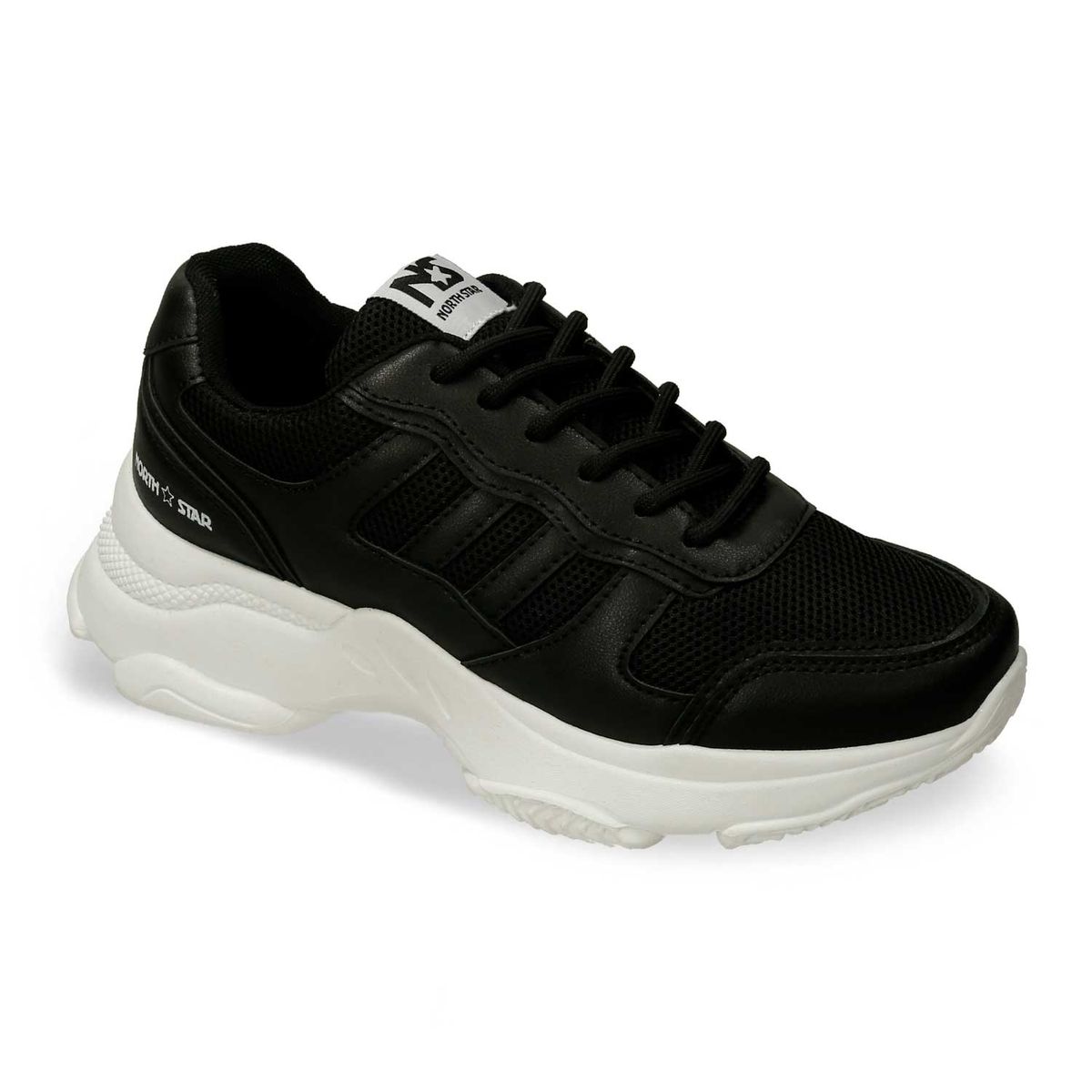 Tenis Casuales Negro North Star Gabarti Aoon Mujer