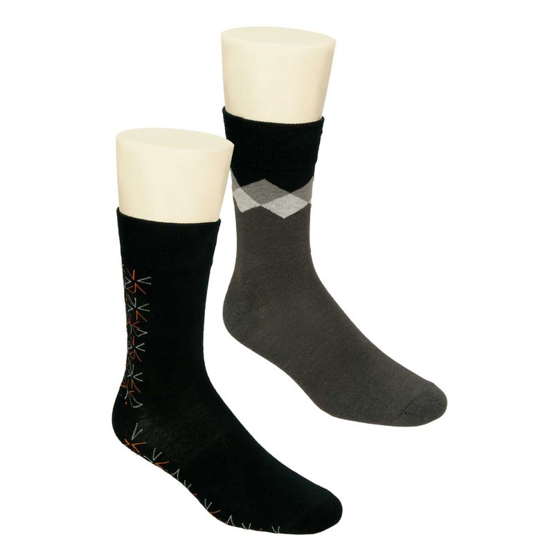 Medias-Negro-Blanco-Bata-Fiorenzo-Hombre