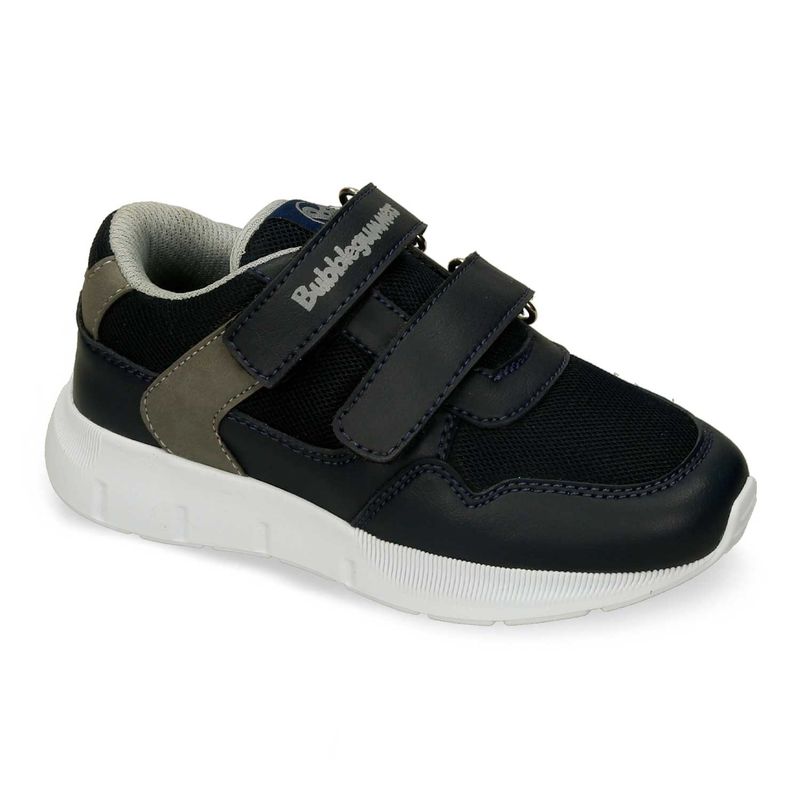 Tenis-Casuales-Azul-Gris-Bubblegummers-Pascual-Niño