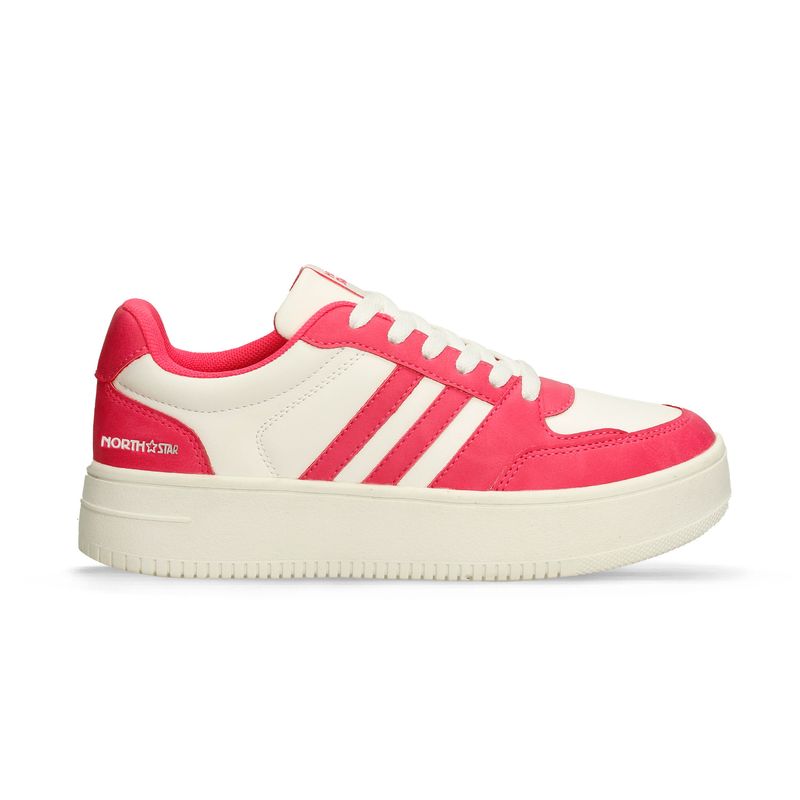 Tenis Moda Blanco Fucsia North Star Greta Dave Mujer BATA