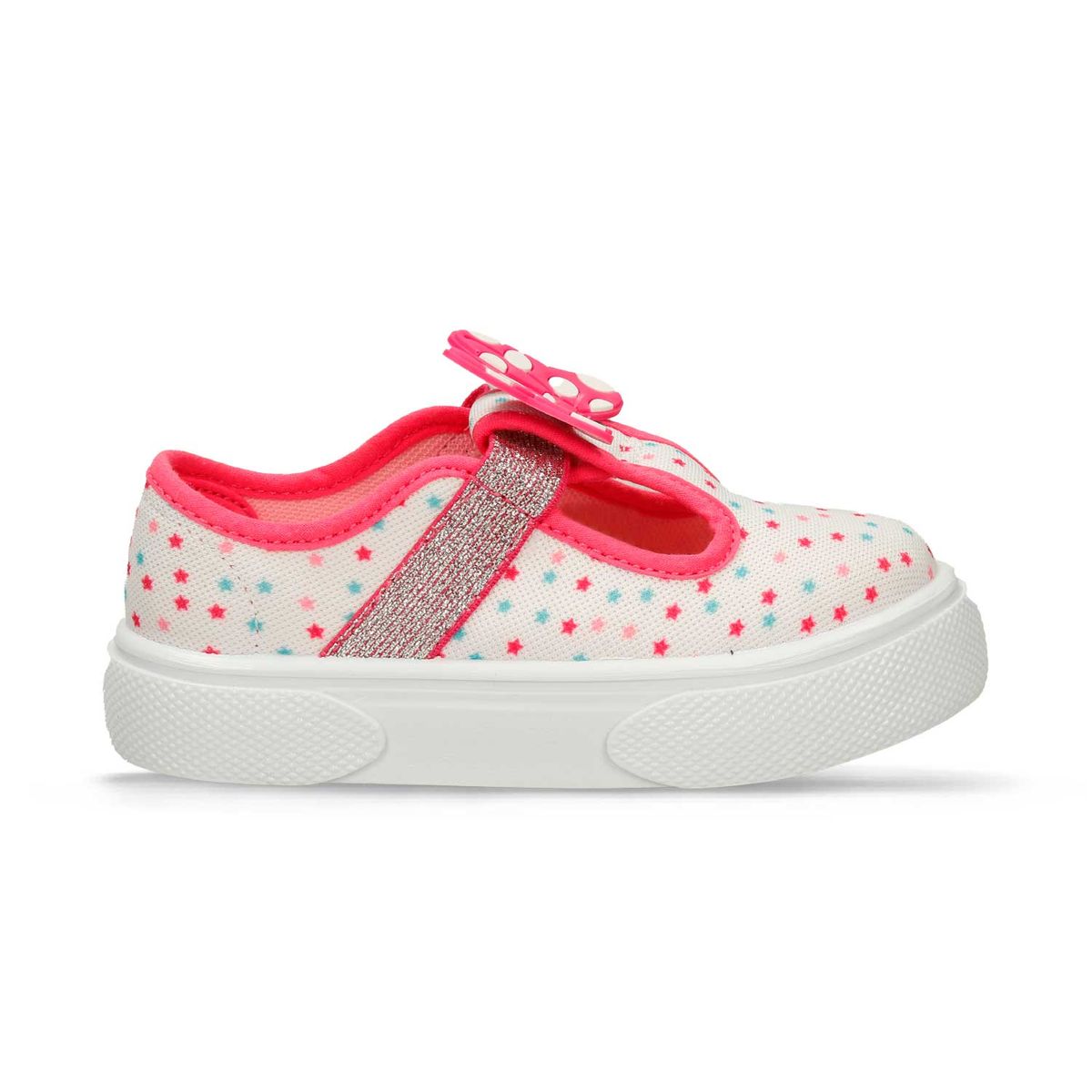Baletas Blanco-Fucsia Licenses Disney Hortensia L Niña