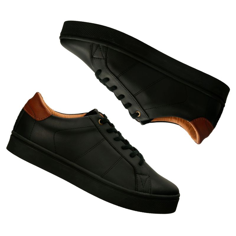 Zapato deportivo negro online hombre