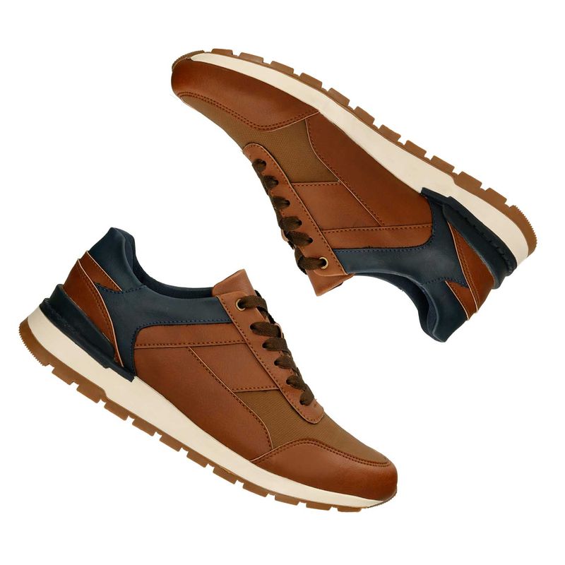 Tenis-Casuales-Miel-Azul-Bata-Garfield-Cor-Hombre-