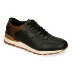 Tenis-Casuales-Negro-Cafe-Bata-Garfield-Cor-Hombre-