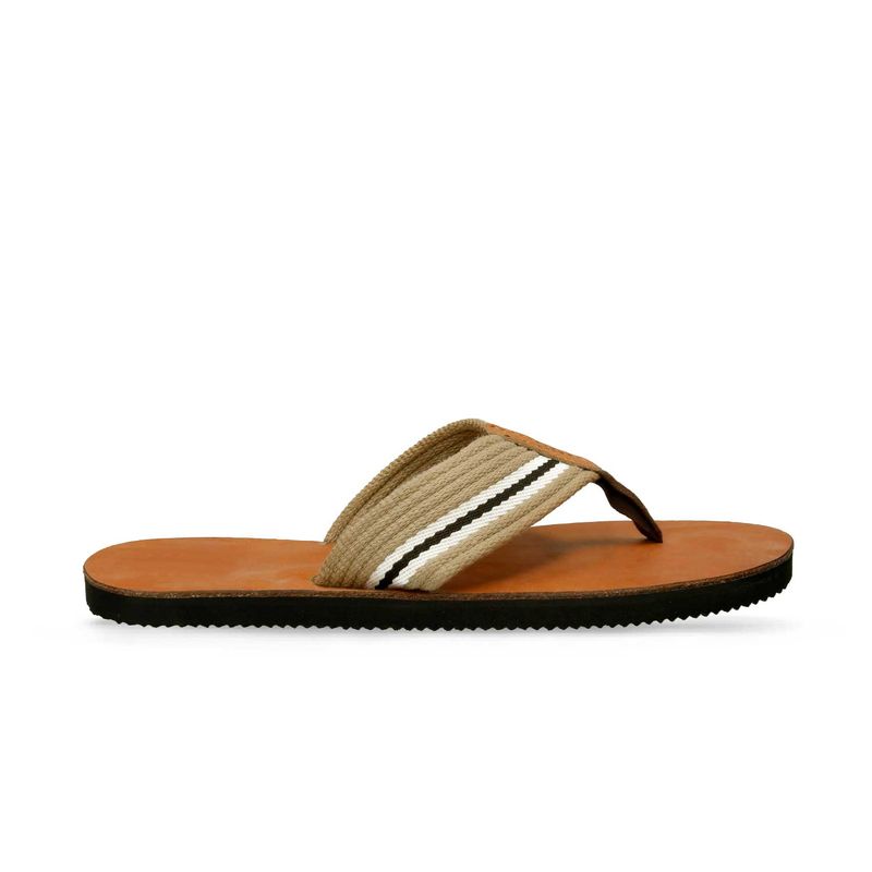 Sandalias Beige Miel Bata Haco Hombre BATA