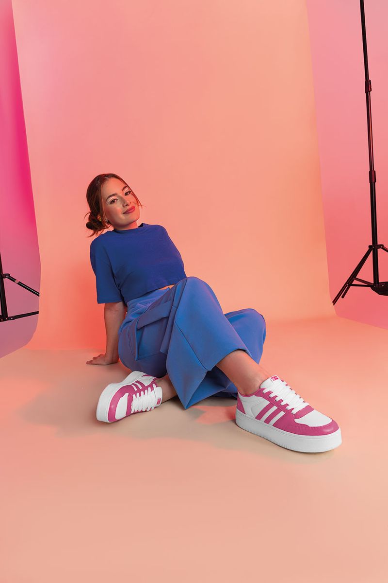 Tenis-Deportivos-Blanco-Fucsia-North-Star-Greta-Dave-Mujer