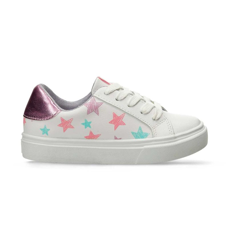 Tenis-Casuales-Blanco-Multicolor-Bubblegummers-Paquita-Niña