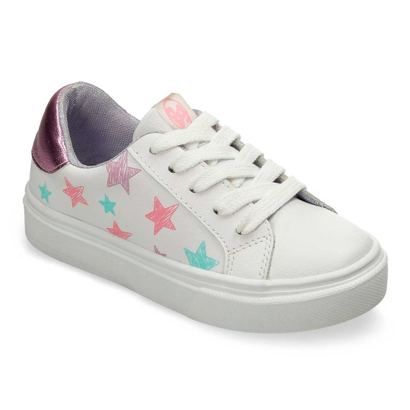 Tenis-Casuales-Blanco-Multicolor-Bubblegummers-Paquita-Niña