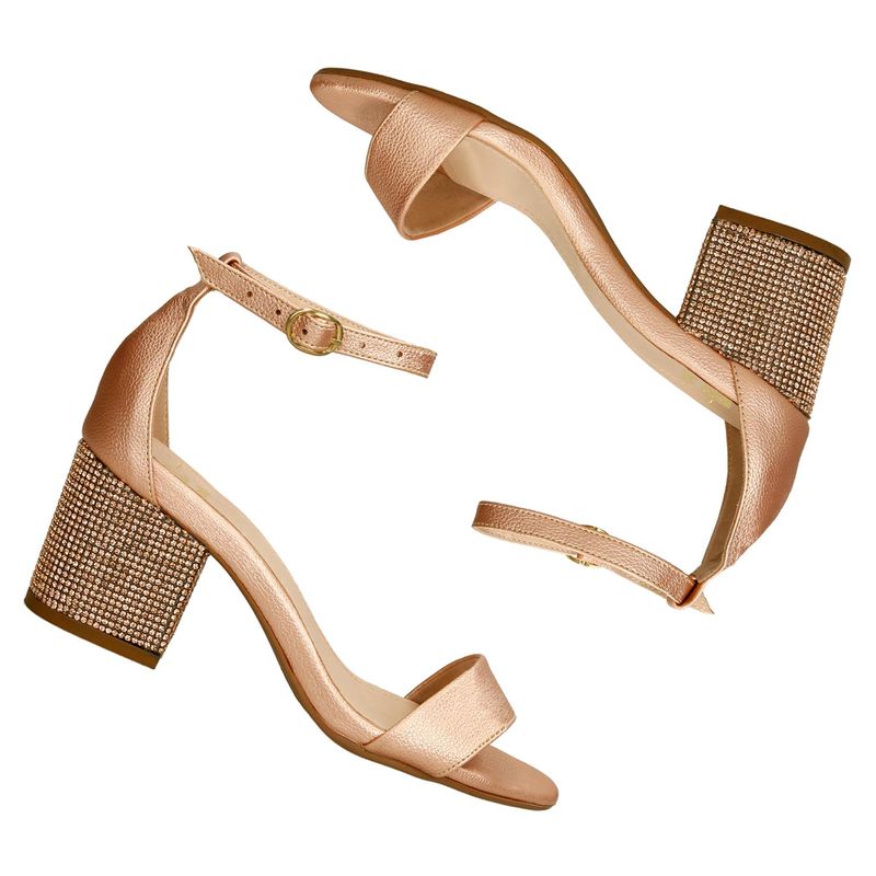 Sandalias Oro Rosa Bata Gloria Mujer BATA