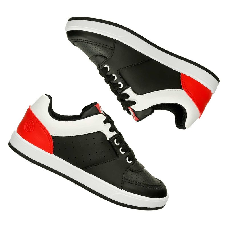 Tenis-Casuales-NeGro-Blanco-Bubblegummers-Pinky-Niño