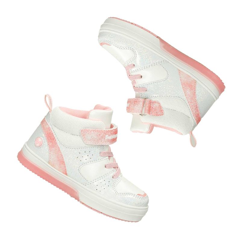 Tenis-Casuales-Blanco-Rosado-Bubblegummers-Quintanilla-Niña