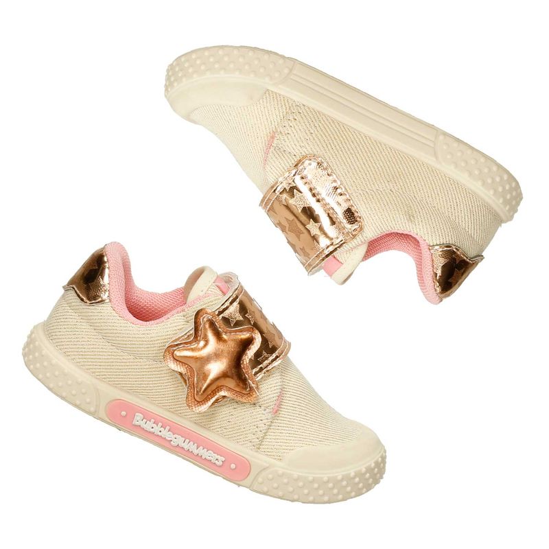 Tenis-Casuales-Champaña-Lila-Bubblegummers-Panny-Niña-