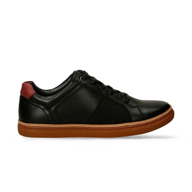 Tenis-Casuales-Negro-Vino-Bata-Joshi-Cor-Hombre