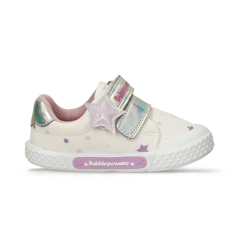 Tenis Casuales Blanco Lila Bubblegummers Queen Ni a BATA