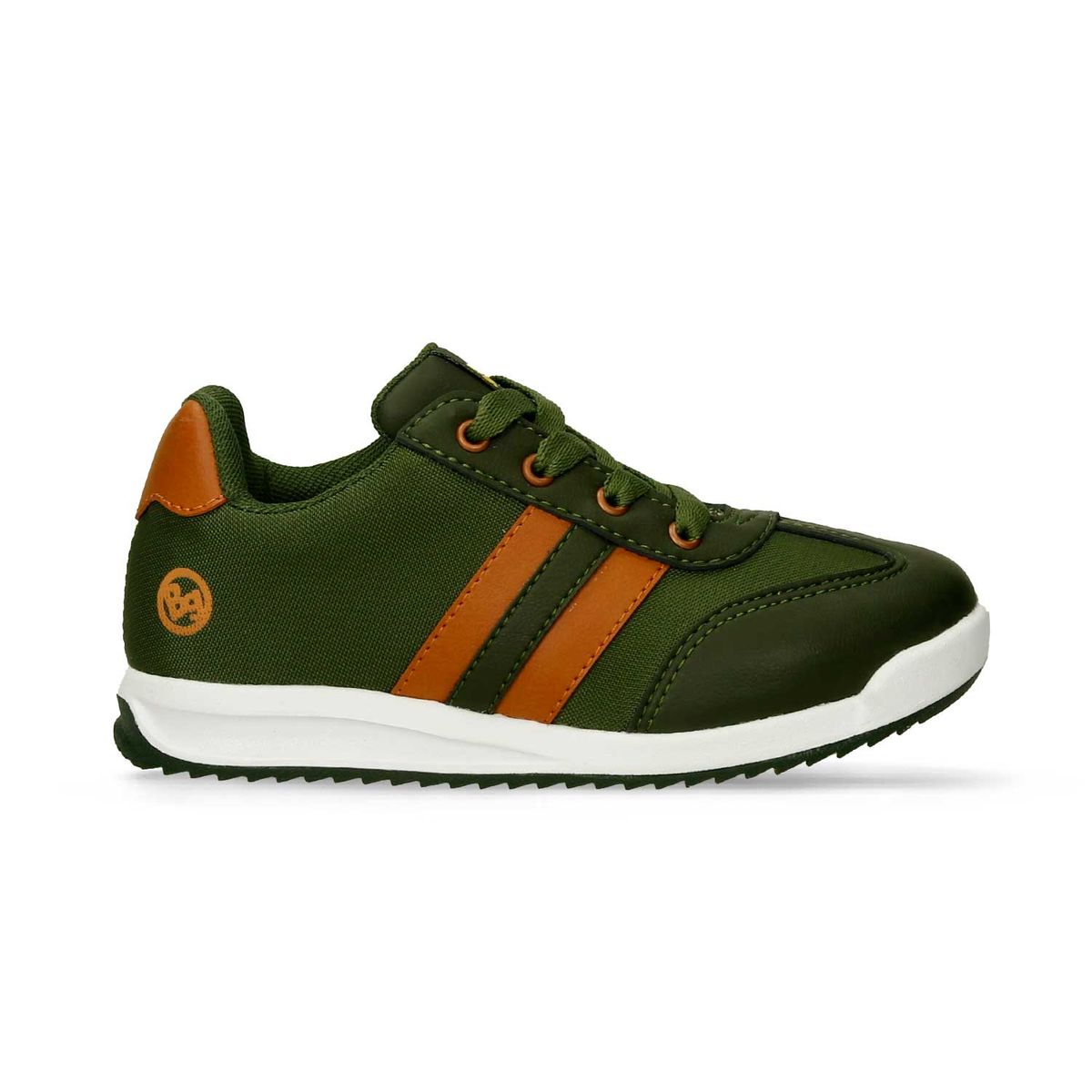 Tenis Casuales Verde-Camel Bubblegummers Qucho Niño