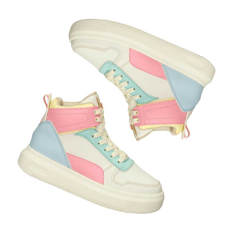 Botas-Blanco-Multicolor-Bubblegummers-Pollita-Niña