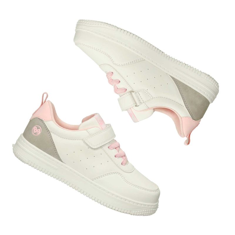 Tenis Casuales Blanco Rosado Bubblegummers Querida Ni a BATA