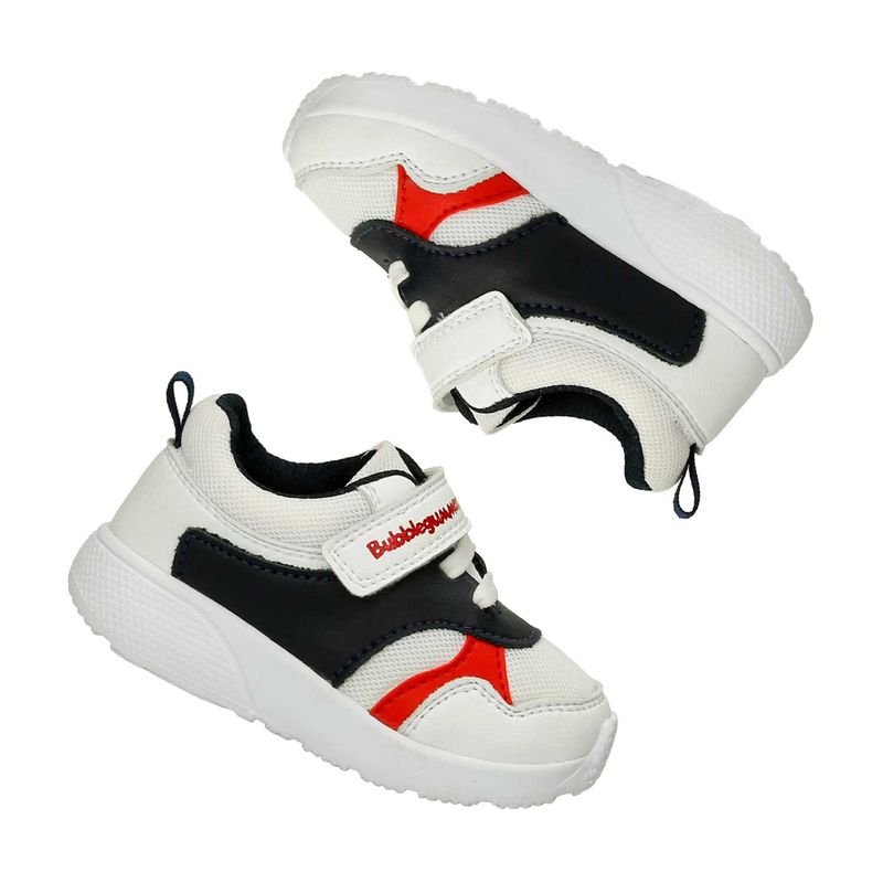 Tenis-Casuales-Blanco-Bubblegummers-Polo-Niño