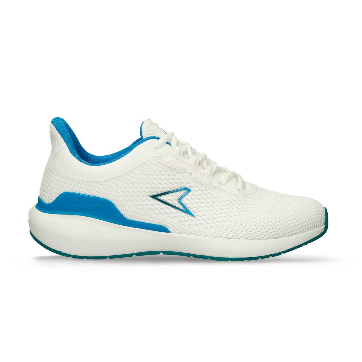 Tenis Deportivos Blanco-Azul Power Bolt White Hombre