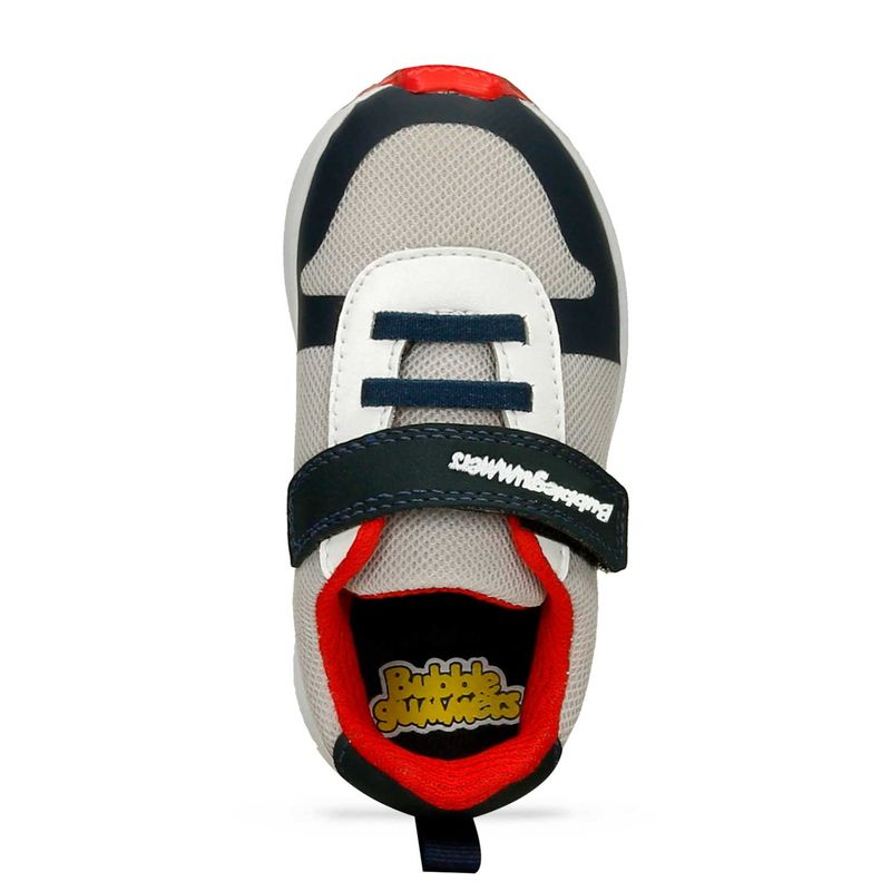 Tenis-Casuales-Blanco-azul-Bubblegummers-Qamaron-Niño