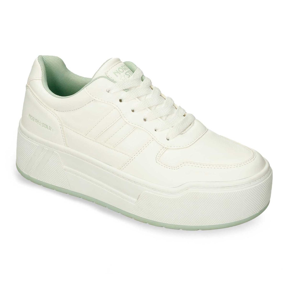 Tenis Casuales Blanco North Star Hollywood Mujer
