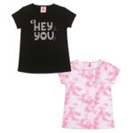 Pack-X-2-Camisetas-Negro-Rojo-Bubblegummers-Hanye-X2-Niña-