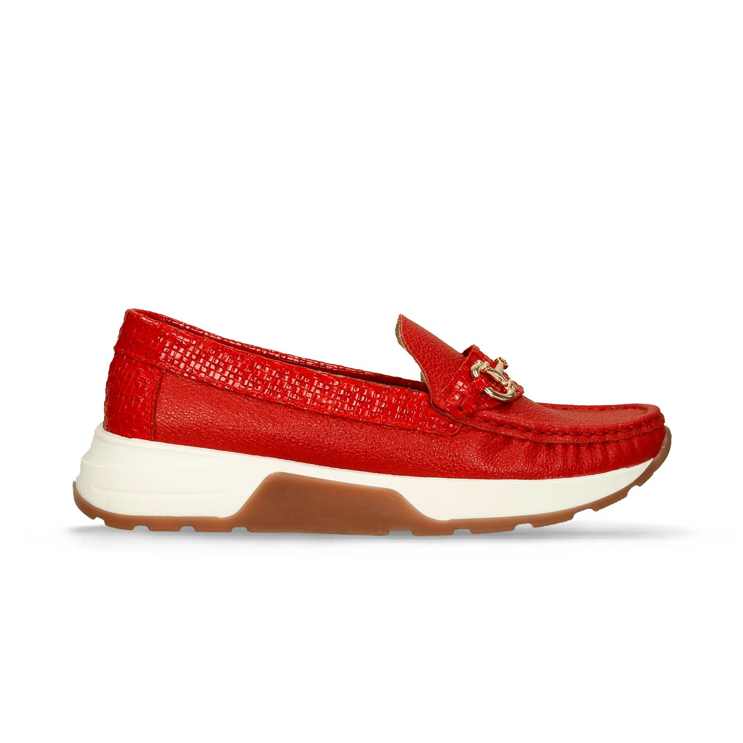 Mocasines rojos online mujer