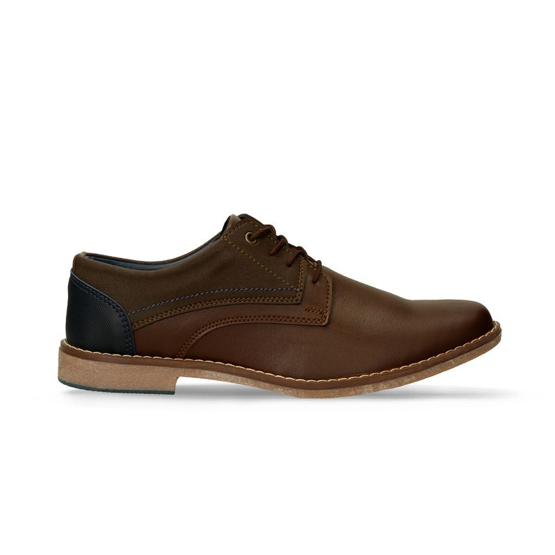 Zapatos Casuales Chocolate Azul Bata Joaquin Cor Hombre BATA